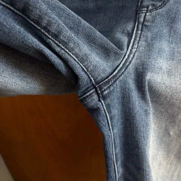 Democracy Ab Solution Blue Booty Lift Straight Leg Jeans Country Western Rodeo - Picture 12 of 14